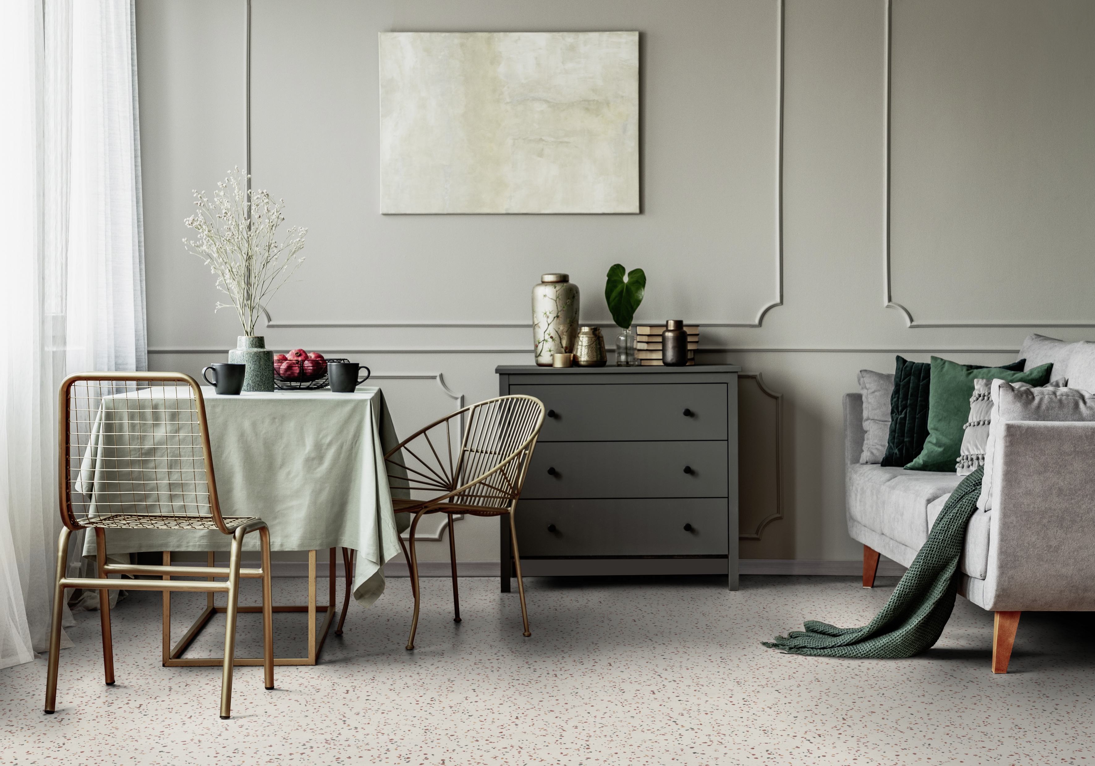 COnfetti Beige Texline Dinning